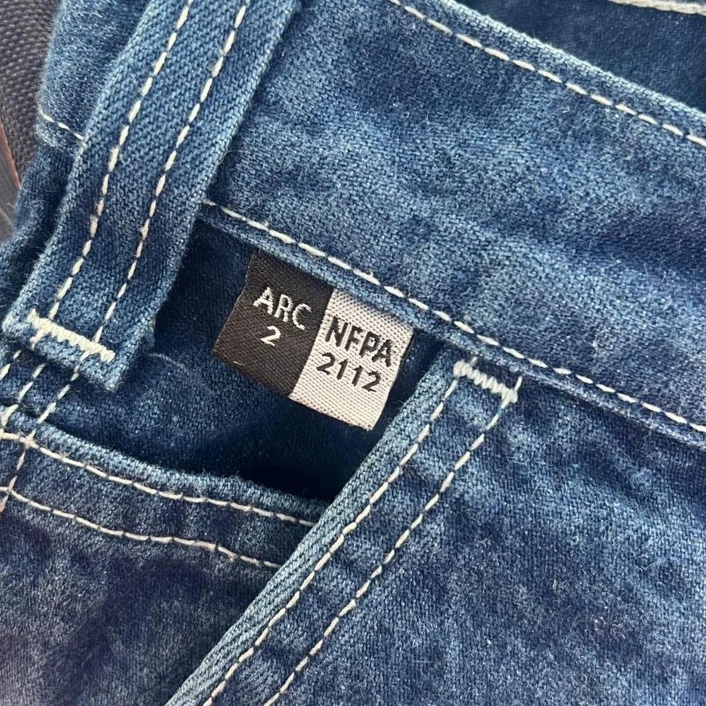 Men's Carhartt FR Work Jeans Blue Denim ARC 2 NFPA 2112 Flame Resistant 40x30